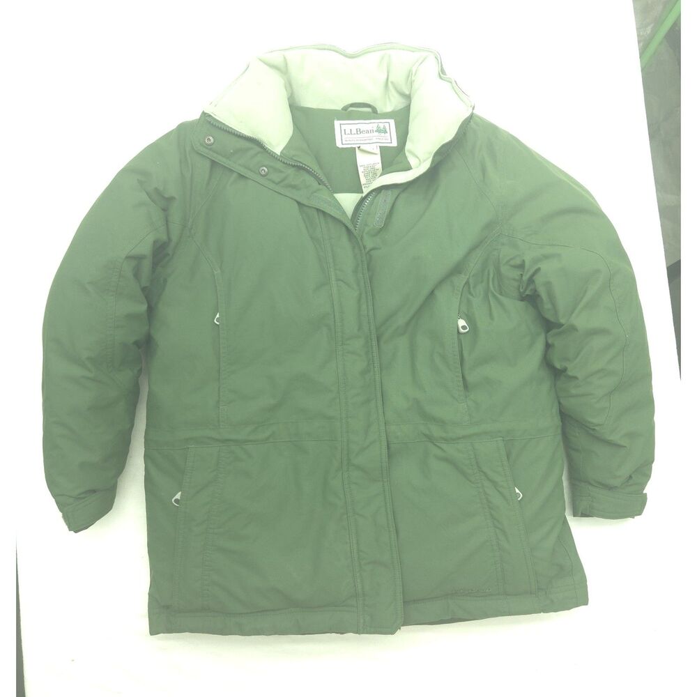 Vintage L.L.Bean Women’s Medium Petite Gore-Tex Goose Down Parka Sage Green